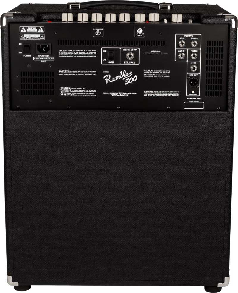 Fender Rumble 500 V3 – Amplificador para bajo eléctrico 500W 2x10” (120V)