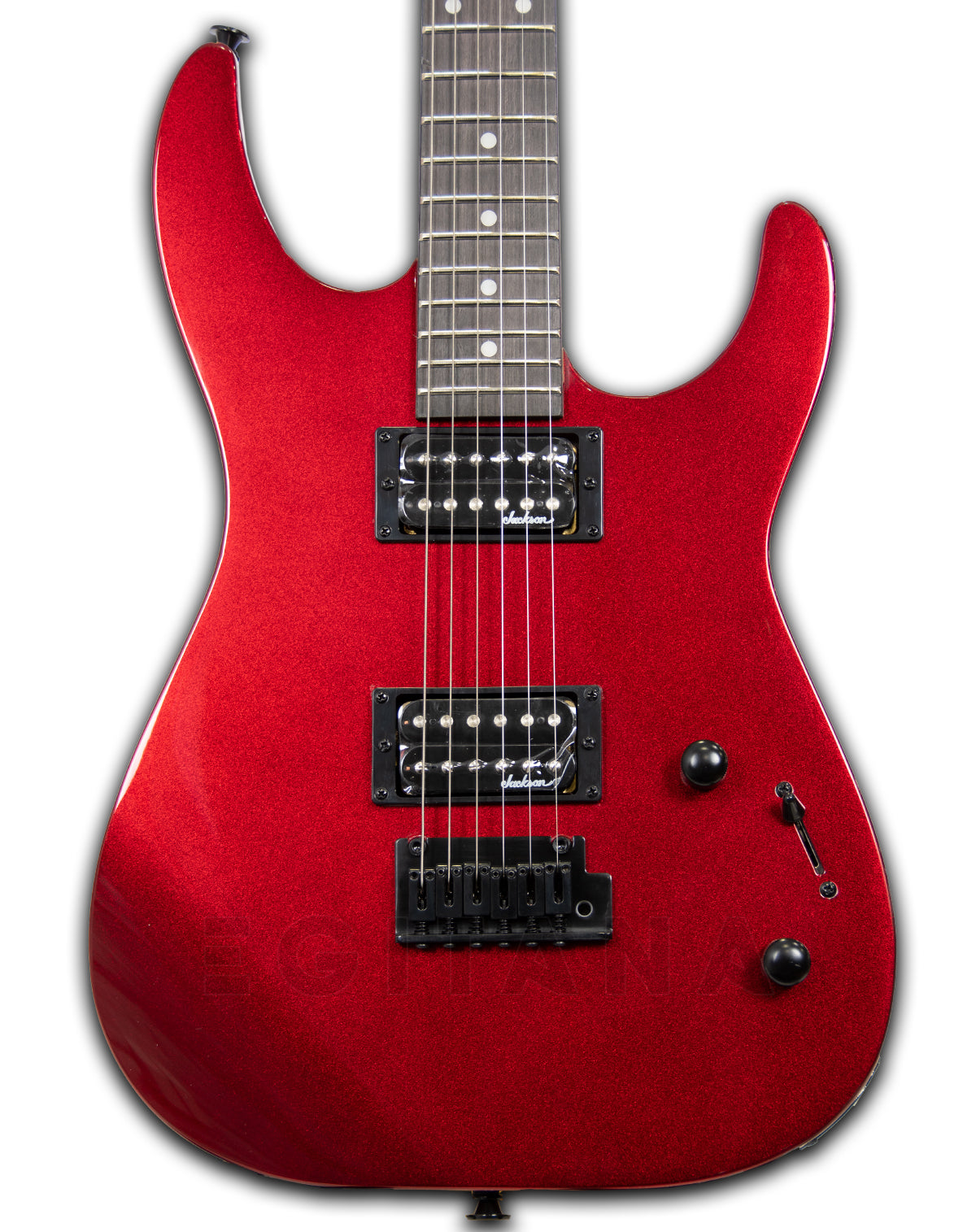 Jackson JS11 Dinky (DK) – Guitarra eléctrica 22 trastes, diapasón de amaranth, Metallic Red