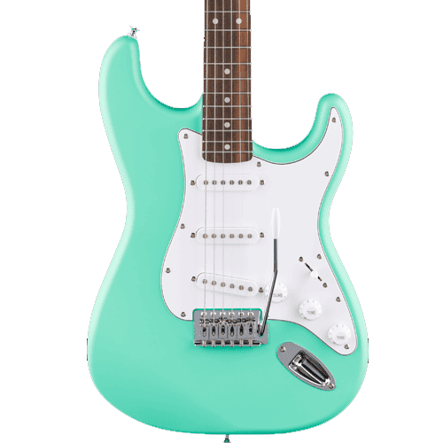 Guitarra eléctrica con diapasón de laurel y golpeador blanco - Squier Debut Telecaster Surf Mist