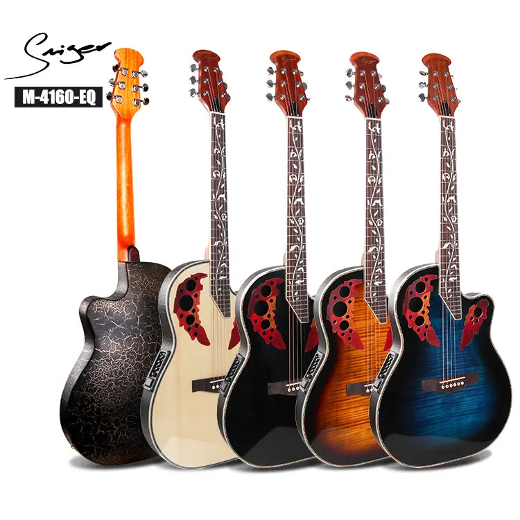 GUITARRA ELECTROACUSTICA SMIGER NEGRA M4160
