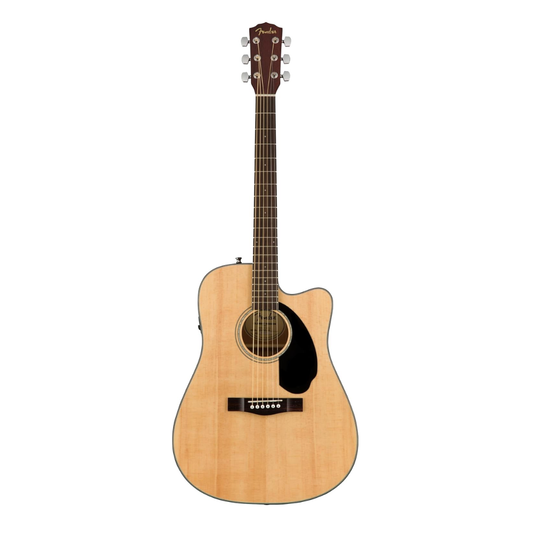 Fender CD-60SCE Natural — Guitarra electroacústica dreadnought con tapa de abeto y electrónica Fishman