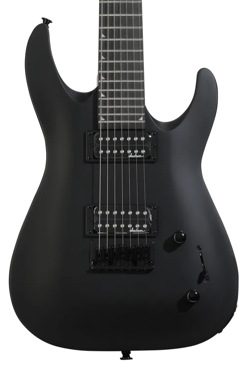Jackson JS22 Dinky DK – Guitarra eléctrica 24 trastes, diapasón de amaranth, Satin Black