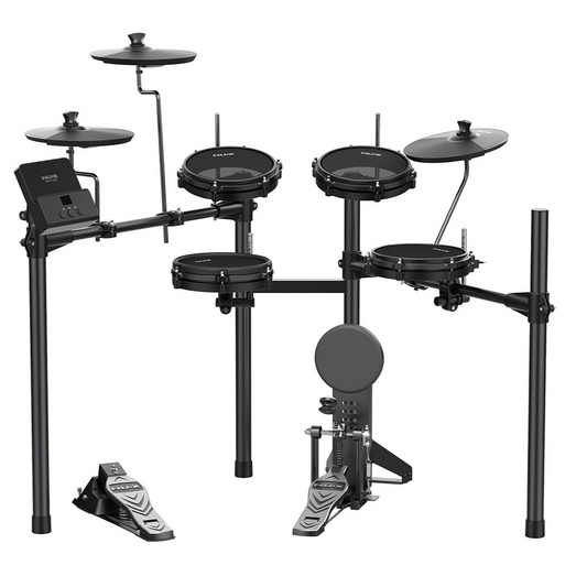 Próximamente Batería Electrónica NUX DM-110 – Pads de Malla, Bluetooth y Compatible con Pedal Doble