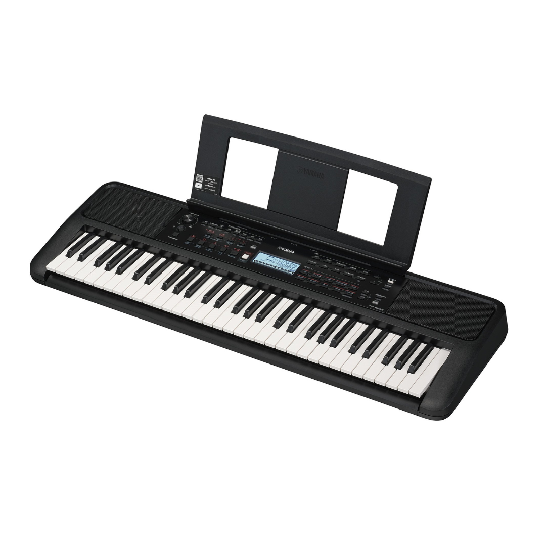 Teclado Yamaha PSR-E383 – Kit Completo con Base y Estuche