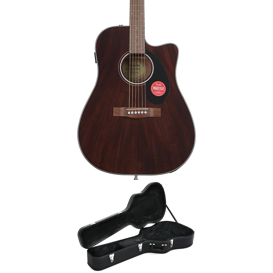 Fender CD-60SCE Natural — Guitarra electroacústica dreadnought con tapa de abeto y electrónica Fishman