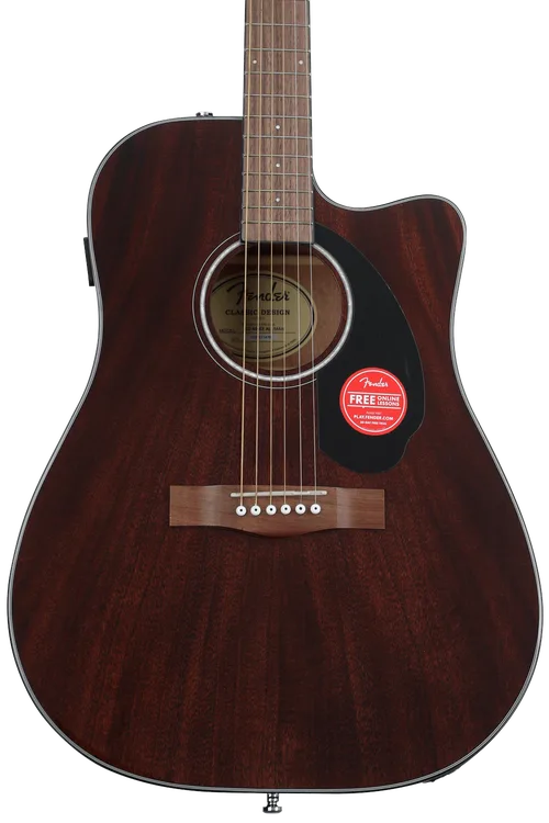 Fender CD-60SCE Natural — Guitarra electroacústica dreadnought con tapa de abeto y electrónica Fishman