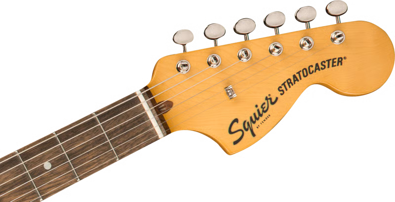 Guitarra eléctrica Squier Strat 70s blanca – Estilo clásico y sonido vintage