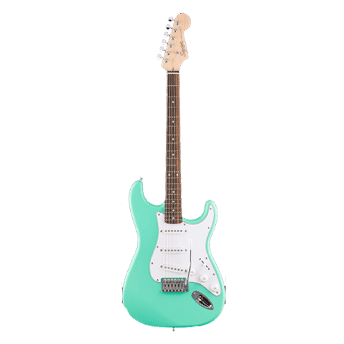 Guitarra eléctrica con diapasón de laurel y golpeador blanco - Squier Debut Telecaster Surf Mist