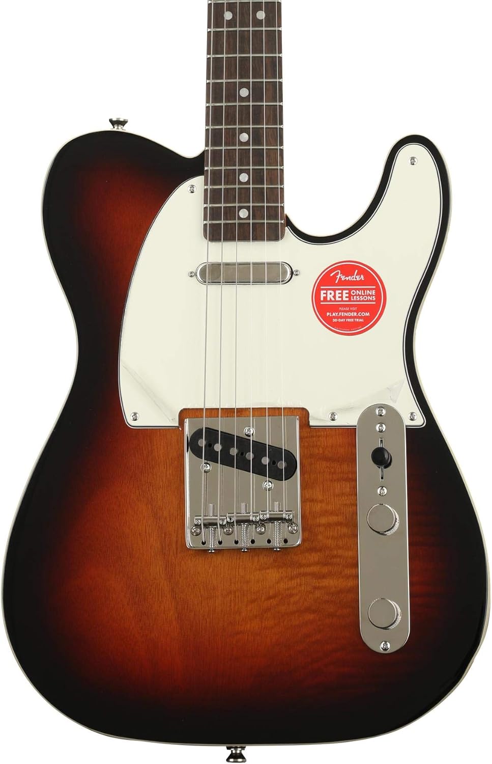 Guitarra eléctrica Squier Classic Vibe ’60s Custom Telecaster — Laurel Fingerboard, 3-Ply Parchment Pickguard, 3-Tone Sunburst