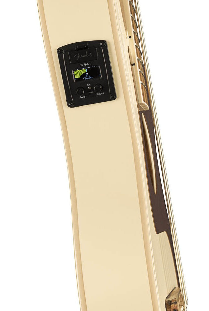 Fender Fullerton Precision Bass Uke – Ukelele Bajo Electroacústico Olympic White (OWT)