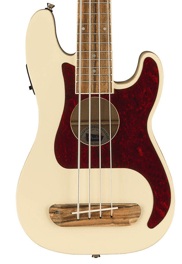 Fender Fullerton Precision Bass Uke – Ukelele Bajo Electroacústico Olympic White (OWT)