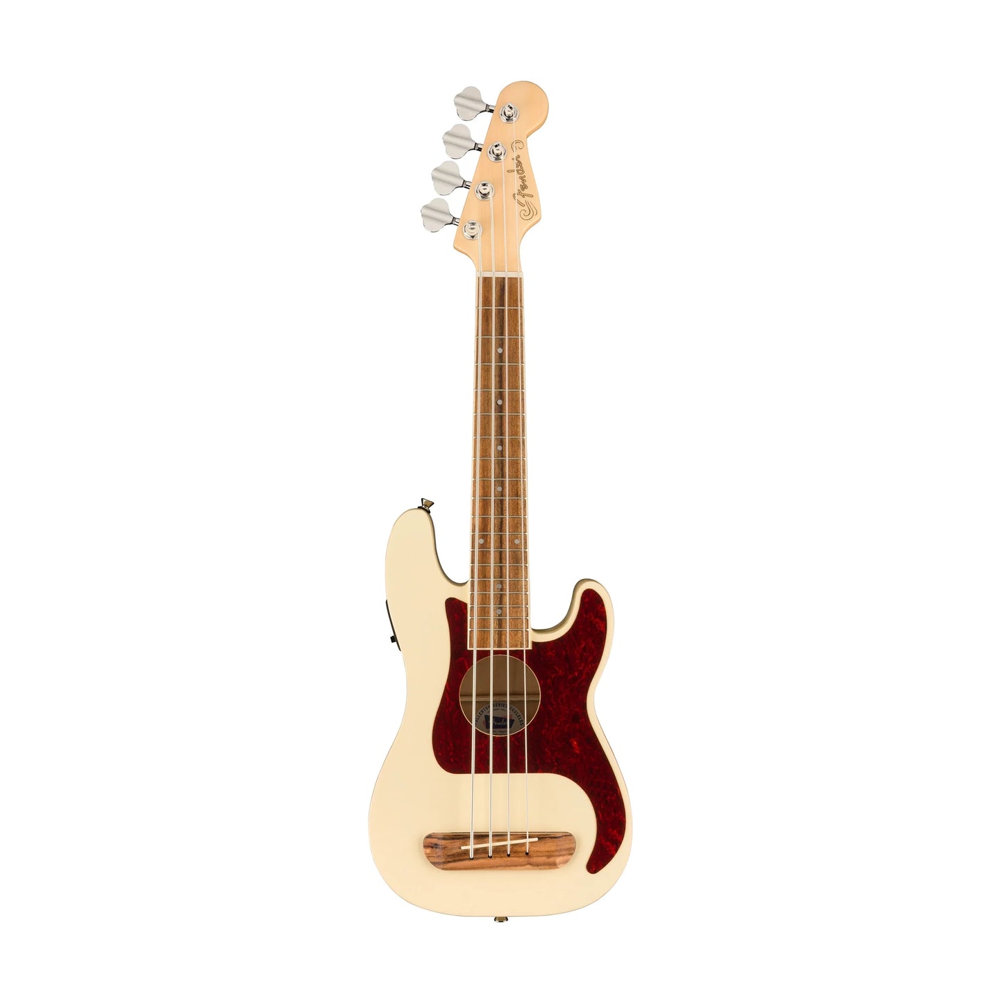 Fender Fullerton Precision Bass Uke – Ukelele Bajo Electroacústico Olympic White (OWT)