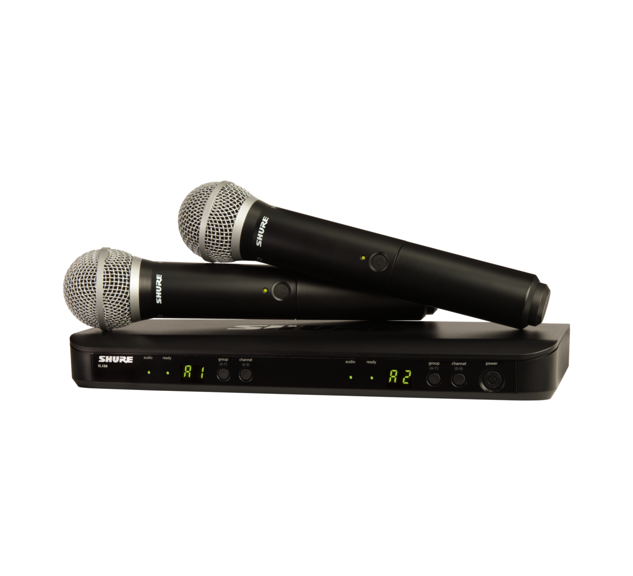 Shure BLX1288 / CVL Combo micrófono PG-58 + microfono CVL cardioide y receptor BLX-1288