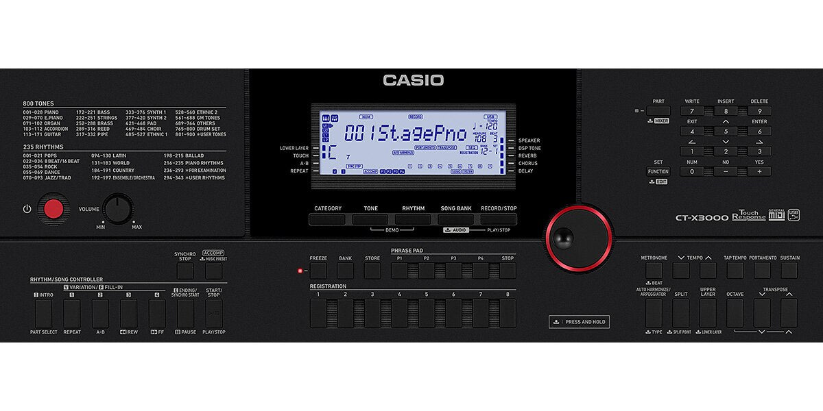 Teclado Casio CT-X3000