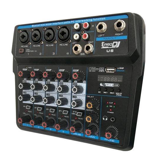 Pro Dj U6  Mezclador Analógico
