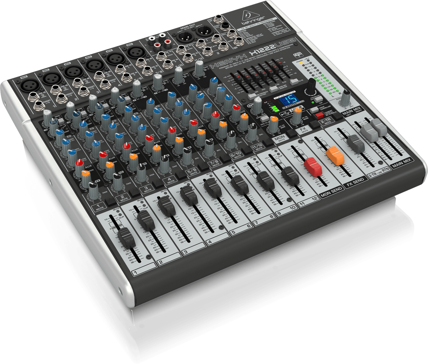 Behringer Xenyx X1222USB Mezclador con USB y Efectos